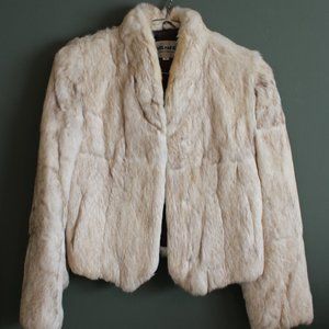 vintage authentic rabbit fur coat